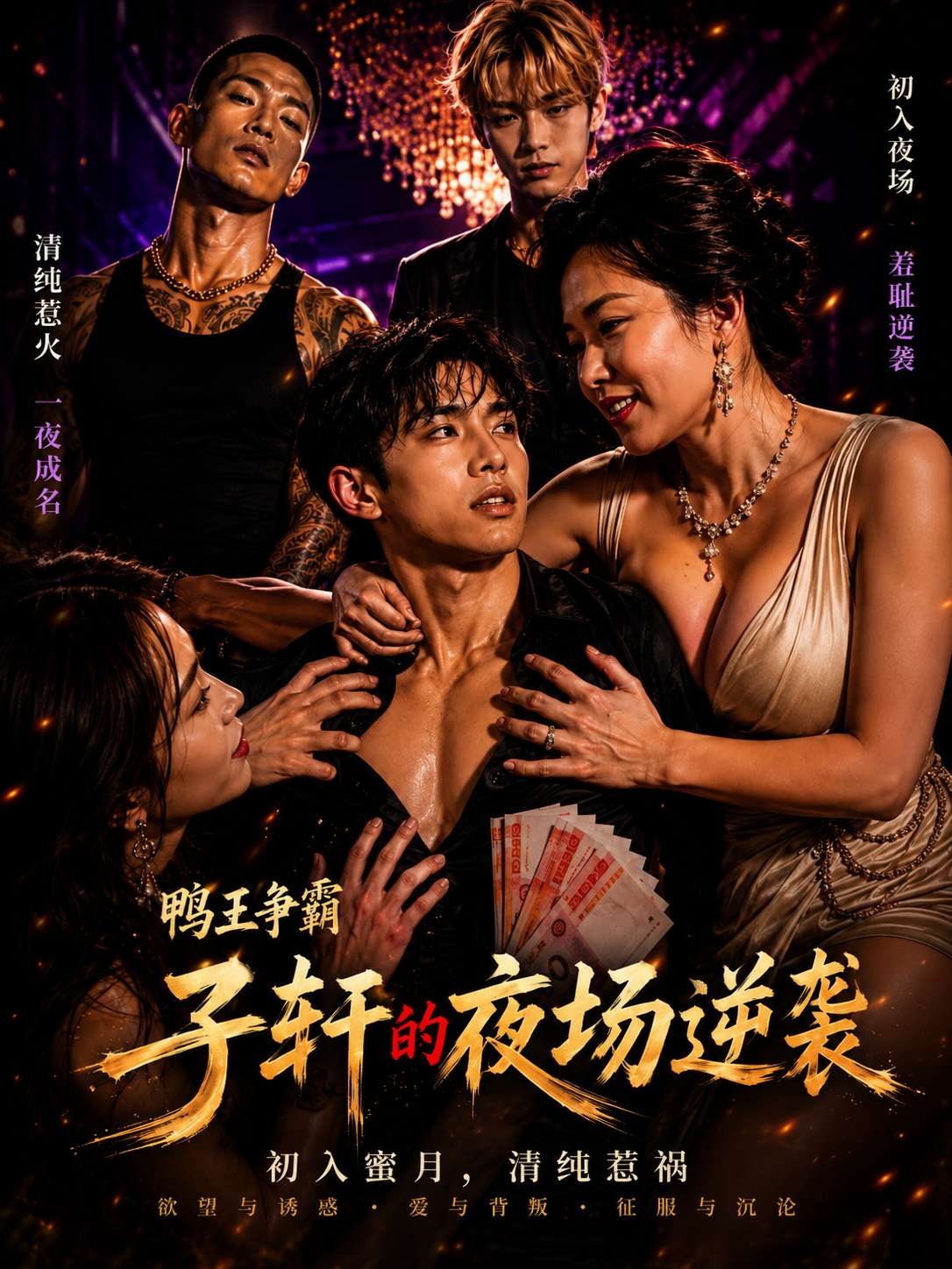 【AI成人短剧】鸭王争霸：子轩的夜场逆袭