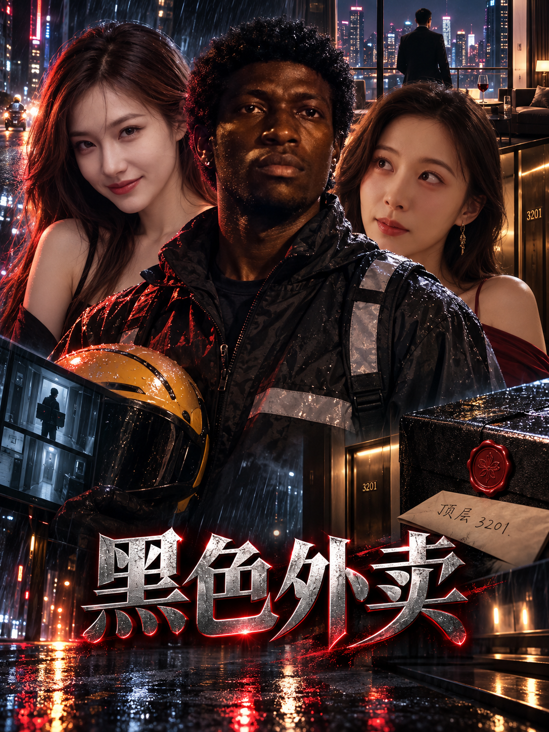 【AI成人短剧】黑色外卖